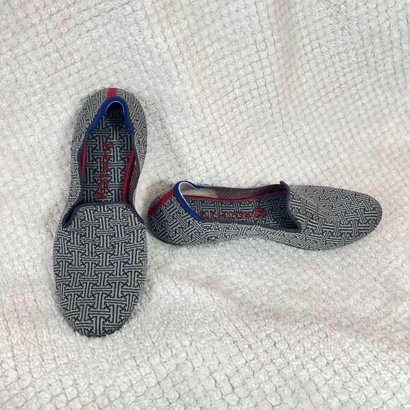 Rothy’s women’s charcoal grid round toe loafer size 8.5 - Picture 4 of 12